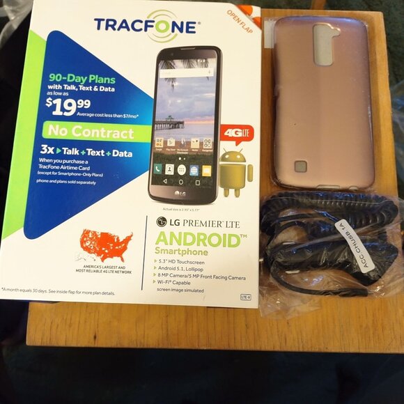 Tracfone LG Premier LTE Android Smartphone 5.3" Touchscreen 8 MP Camera -NEW - Picture 3 of 8